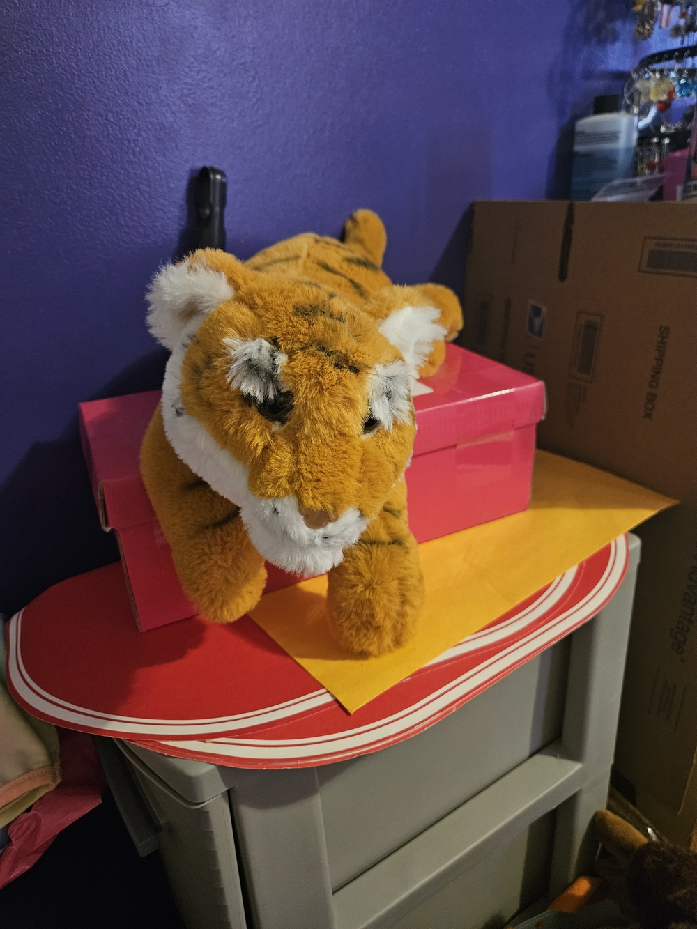 FAO SCHWARTZ Plush Tiger Stuffed Animal - Orange